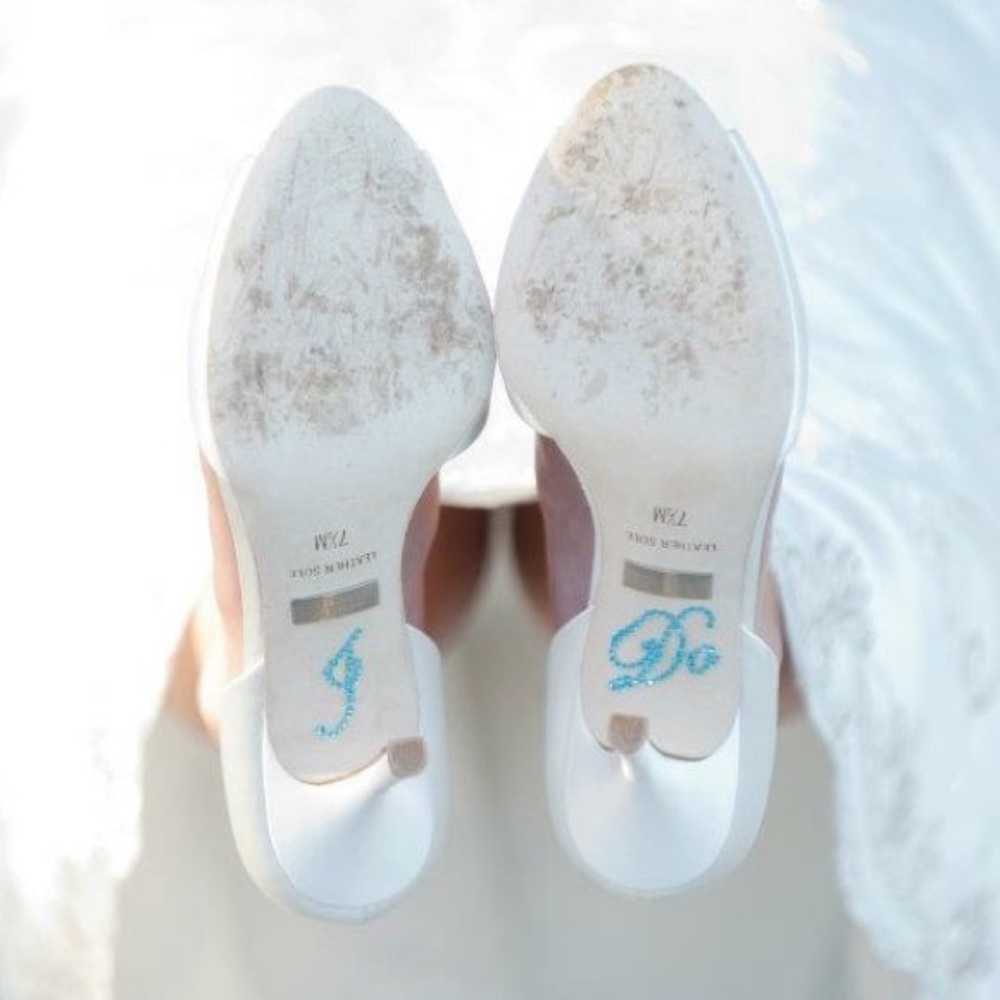 Badgley Mischka peep toe heels - Picture 4 of 8